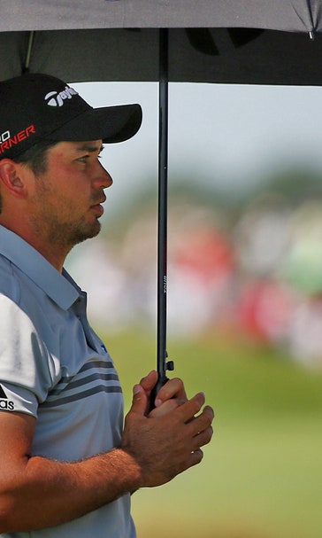 PGA Championship: Day, Jones tied for lead as rain, lightning suspend second-round play